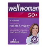 Wellwoman 50+ วิตามินรวม เสริมความแข็งแรงในวัยกลางคน สมองไบร์ท สดชื่น มีพลังงาน 30 เม็ด