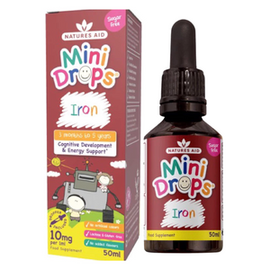 Natures Aid Iron Mini Drops for Infants and Children 50ml