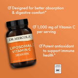 Dr. Mercola Liposomal Vitamin C&nbsp;1,000 mg (60 แคปซูล) – ดูดซึมดี ไม่ระคายท้อง เสริมภูมิคุ้มกัน