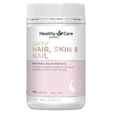 Healthy Care Super Hair, Skin &amp; Nails 100 Capsules ลดผมร่วง ลดริ้วรอย บำรุงเล็บให้แข็งแรง