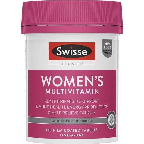 SWISSE ULTIVITE WOMEN'S MULTIVITAMIN 120 เม็ด วิตามินรวม บำรุงร่างกายให้เหมาะสมสำหรับคุณผู้หญิง