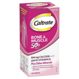 Caltrate Bone &amp; Muscle 50+ เสริม Cal + Vit D &amp; Zinc บำรุงกระดูกและกล้ามเนื้อสำหรับผู้ที่อายุ 50 ปี+&nbsp;100 เม็ด
