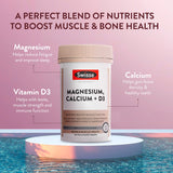 Swisse Ultiboost Magnesium Calcium + Vitamin D 120 เม็ด เพิ่มมวลกระดูกและลดการเกิดโรคกระดูกพรุนได้