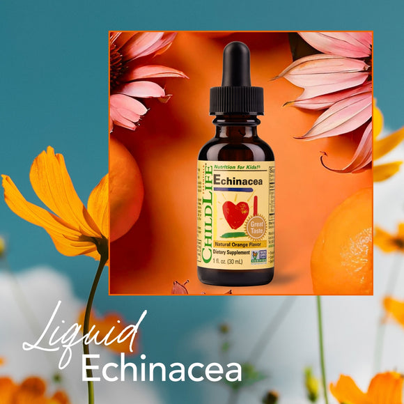 ChildLife, Essentials, Echinacea, Natural Orange Flavor, 1 fl oz สำหรับน้อง 6 เดือนขึ้นจนโตถึงวัยรุ่นได้เลยค่ะ