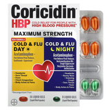 Coricidin HBP Maximum Strength Cold &amp; Flu Day &amp; Night Liquid Gels (Day 16 gels และ Night 8 gels)