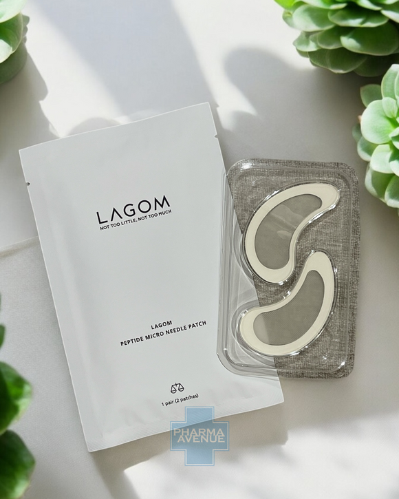 แผ่นมาส์กบำรุงใต้ดวงตา 👁 Peptide Microneedle Patch - Lagom ของแท้จากเกาหลี  1 ซอง มี 1 คู่