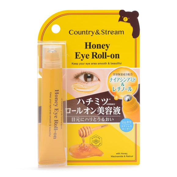 Country & Stream Natural Eye Roll-on 15 ml โรลออนลูกกลิ้งอายเซรั่ม ลดตาบวม ชุ่มชื้น ลดริ้วรอย จากญี่ปุ่น