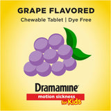 Dramamine Motion Sickness Relief for Kids 8 เม็ดเคี้ยว from USA  บรรเทาอาการวิงเวียนสำหรับเด็ก