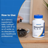 Nutricost Astaxanthin 12mg, 120 Softgels ราชาแห่งสารต้านอนุมูลอิสระ ประโยชน์ล้นหลาม ทานได้ 4 เดือน