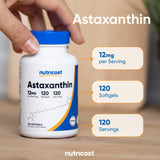 Nutricost Astaxanthin 12mg, 120 Softgels ราชาแห่งสารต้านอนุมูลอิสระ ประโยชน์ล้นหลาม ทานได้ 4 เดือน