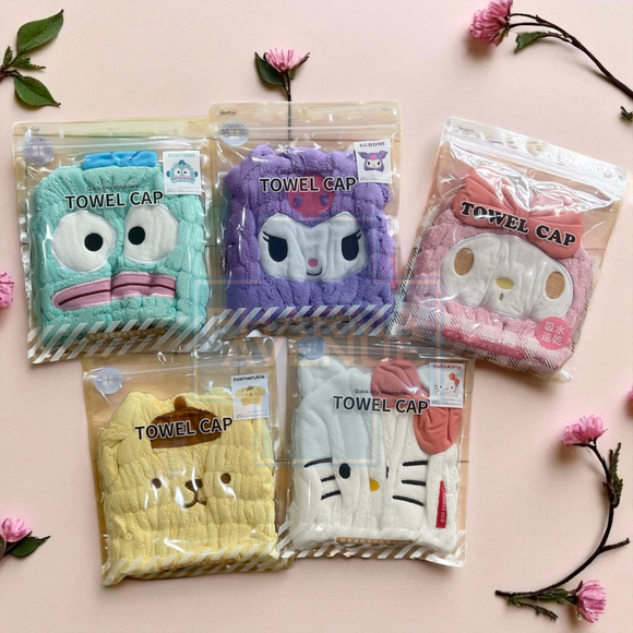 [SKATER] Sanrio หมวกคลุมผมแห้งเร็วดูดซับน้ํา น้องๆใช้หลังว่ายน้ำได้เลย