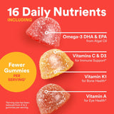 SmartyPants Kids Multivitamin 60 Gummies วิตามินรวมสูตรเพิ่ม Omega-3