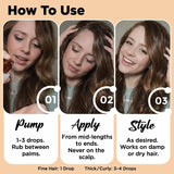 Hair Serum – Argan Oil, Aloe Vera & Vitamin E เซรั่มบำรุงเส้นผม เพื่อผมนุ่มลื่น เงางาม ลดชี้ฟู และจัดทรงง่าย