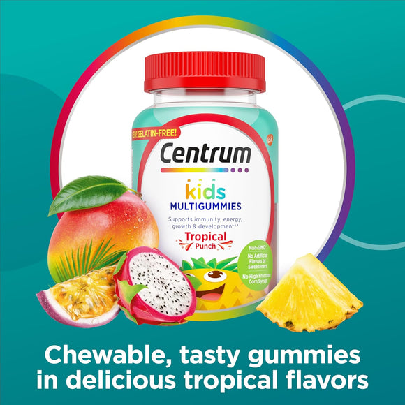 Centrum Kids Multivitamin กัมมี่วิตามินรวม เสริม ภูมิ+พลังงาน+พัฒนาการ ที่ลูกต้องการ