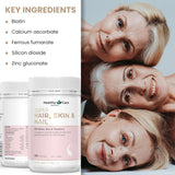 Healthy Care Super Hair, Skin &amp; Nails 100 Capsules ลดผมร่วง ลดริ้วรอย บำรุงเล็บให้แข็งแรง