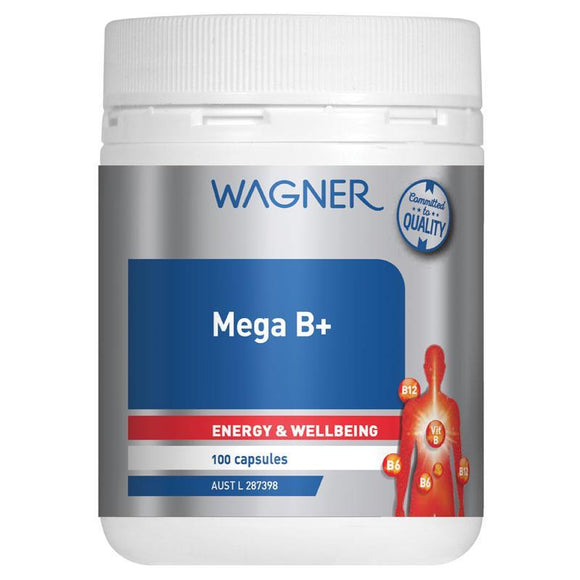 Wagner Mega B+ 100 เม็ด เพิ่มพลังงานร่างกาย บำรุงระบบประสาท คลายความเครียด