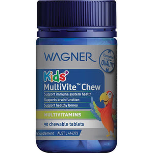 Wagner Kids Multivite วิตามินรวมเม็ดเคี้ยวสำหรับเด็ก บำรุงร่างกาย เพิ่มความแข็งแรง เจริญเติบโตเต็มที่ 90 เม็ด