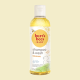 Burts Bee Baby Shampoo & Body Wash: สำหรับผิวและผมที่อ่อนโยน ผิวแพ้ง่าย ทำความสะอาดเด็กทารกตั้งแต่หัวจรดเท้า