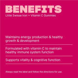 Little Swisse Iron + Vit C 40 กัมมี่ เสริมการเจริญเติบโตและพัฒนาการที่ดีของเด็กได้อย่างง่ายดาย