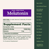 Nature’s Bounty Melatonin 5mg Dual Spectrum 60 เม็ด ออกฤทธิ์เร็วและค่อยปล่อยยาวนานตลอดคืน
