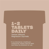 Swisse Ultiboost Magnesium Glycinate 120 Tablets ดูดซึมง่าย ดูแลระบบประสาทและรับมือกับความเครียด ช่วยการนอนหลับ