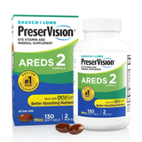 PreserVision AREDS 2 Eye Vitamins (MiniGels) 130 Softgels ลดความเสี่ยงของการลุกลามของภาวะจอประสาทตาเสื่อมตามอายุ