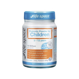 SALE (02/2026) Life Space Probiotic แบบผง 60 กรัม สำหรับน้อง 3 ขวบขึ้น