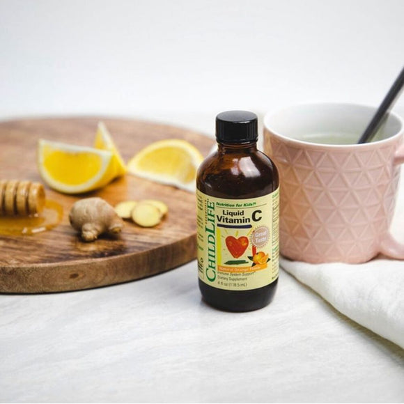 ChildLife Essentials Liquid Vitamin C Natural Orange Flavor 4 fl oz 118.5 ml.