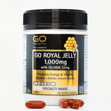 GO ROYAL JELLY 1,000 WITH 10-HDA 12MG 180 Softgel Capsules