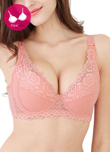 Mamaway Lace Embroidered Flexiwire Maternity & Nursing Bra เสื้อชั้นในให้นมแบบมีโครง (Flexiwire)