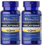 Puritan's Pride Super Strength Rapid Release Capsules Melatonin 10 Mg 120 Tablets