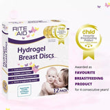 Rite Aid Hydrogel Breast Disc - แผ่นแปะหัวนมแตกสำหรับแม่ให้นมบุตร (1 กล่อง 12 ชิ้น)