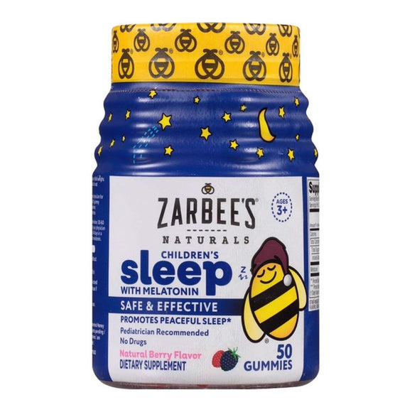 Zarbee's Naturals Children's Sleep with Melatonin วิตามินรส Berry 50 Gummies